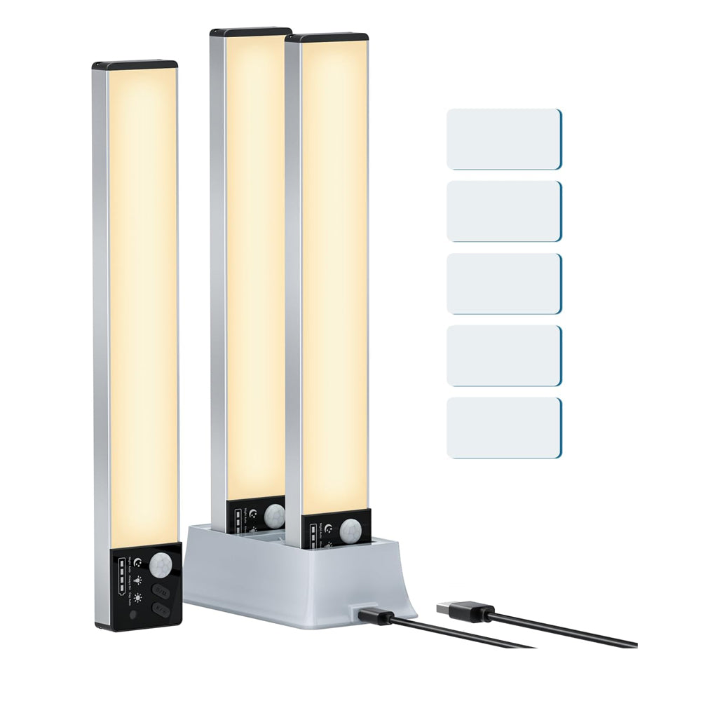 Modern standing lamp with adjustable light panels on a white background