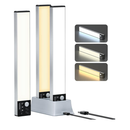 Tall light fixture with adjustable panels on a white background